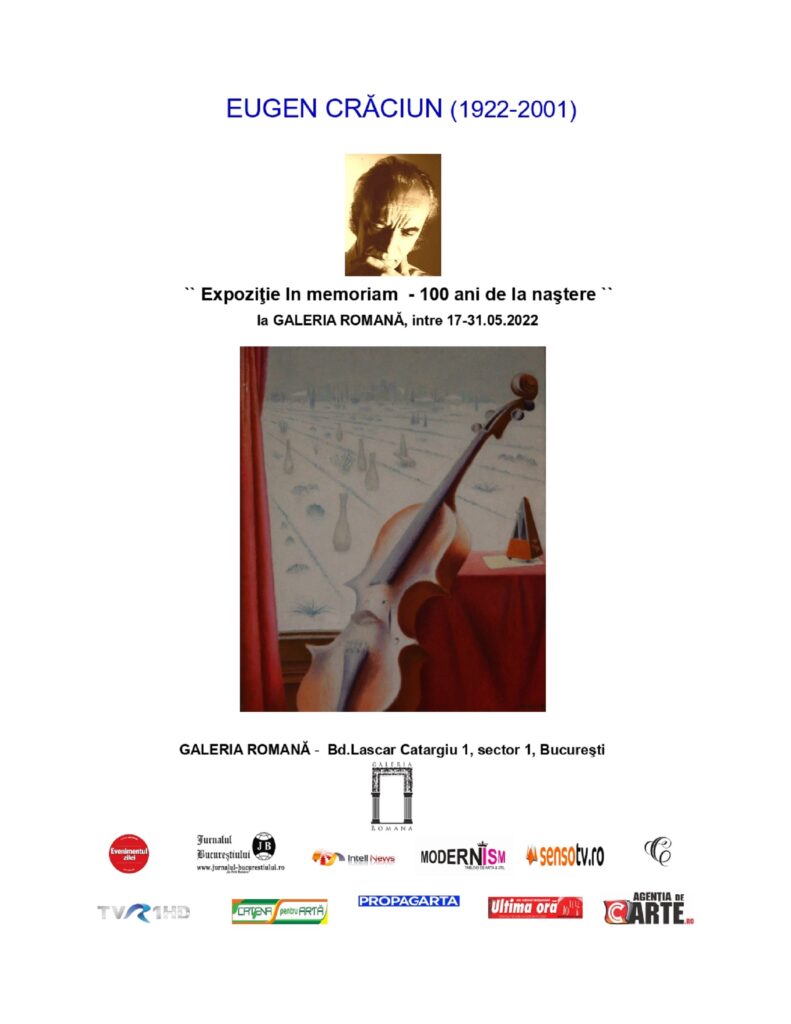 In memoriam Eugen CRĂCIUN (1922-2001). 100 ani de la naștere