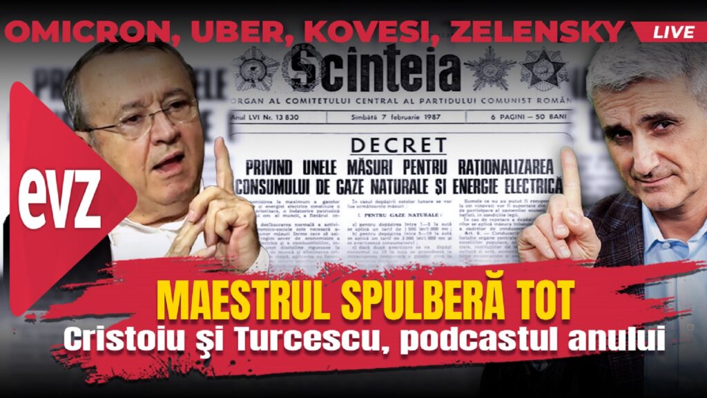 Cristoiu spulberă tot: Omicron, Uber, Kovesi, Zelensky. EVZ Play cu Robert Turcescu