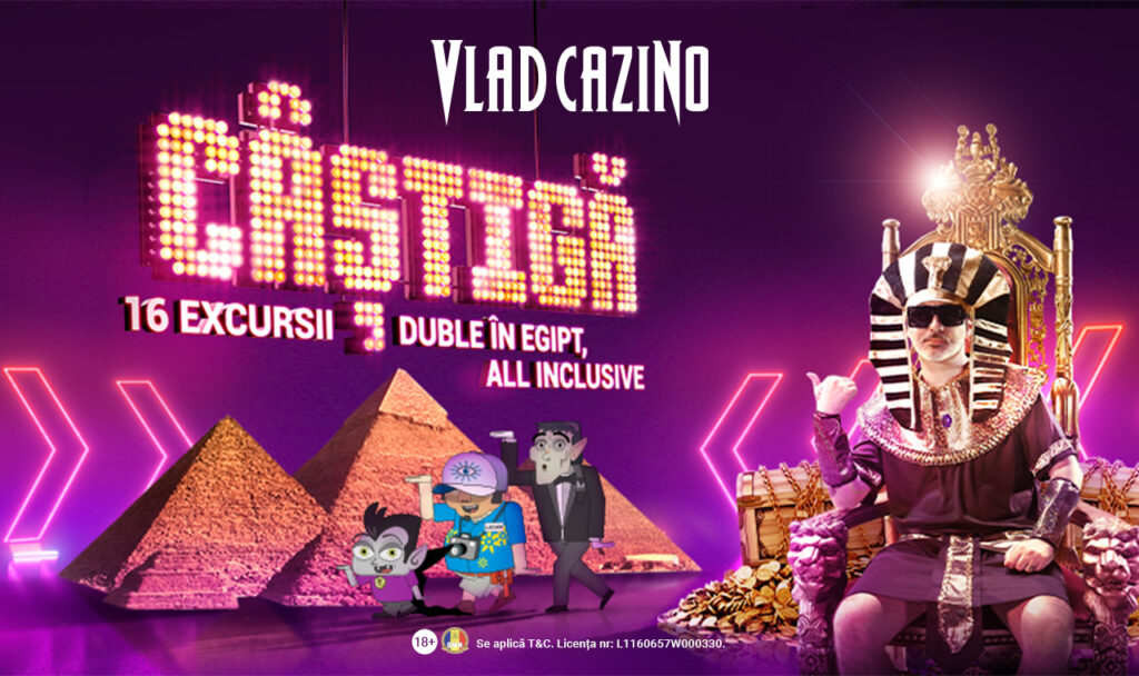 16 vacanțe duble All-Inclusive în Egipt și multe alte premii în noua campanie Vlad Cazino