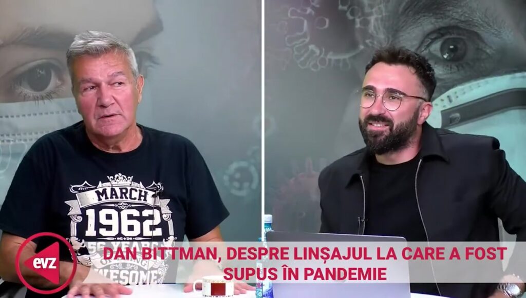 Exclusiv. Dan Bittman, amintiri din pandemie: „M-au făcut criminal!”