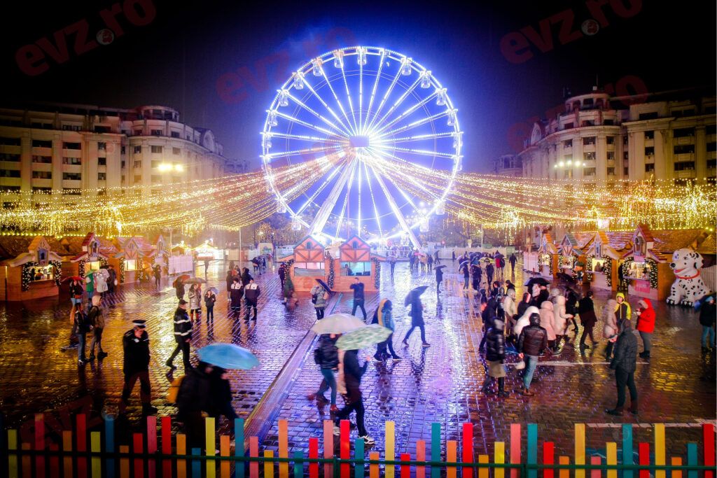 Bătaie la Târgul de Crăciun din Piața Constituției, între părinți. De la ce a pornit conflictul