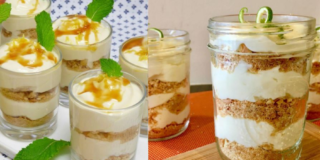 Un desert de neegalat. Prăjitura cu lămâie la pahar. Este simplu şi rapid de preparat: nu necesită coacere