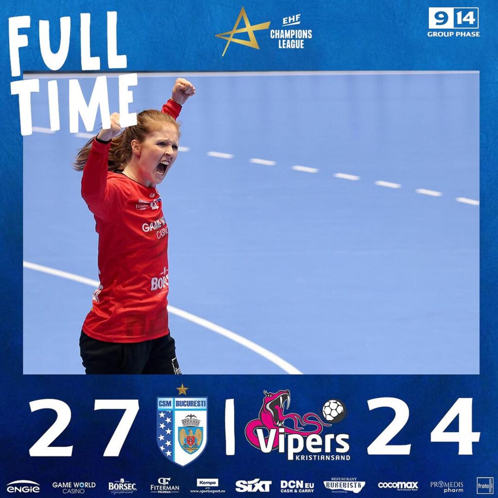 Victorie mare obținută de CSM București în Liga Campioanelor. „Tigroaicele” au trecut de deținătoarea trofeului