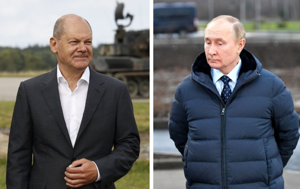 Olaf Scholz: „Rusia şi-a invadat vecinul fără niciun motiv”. Ce a discutat cancelarul german cu Vladimir Putin