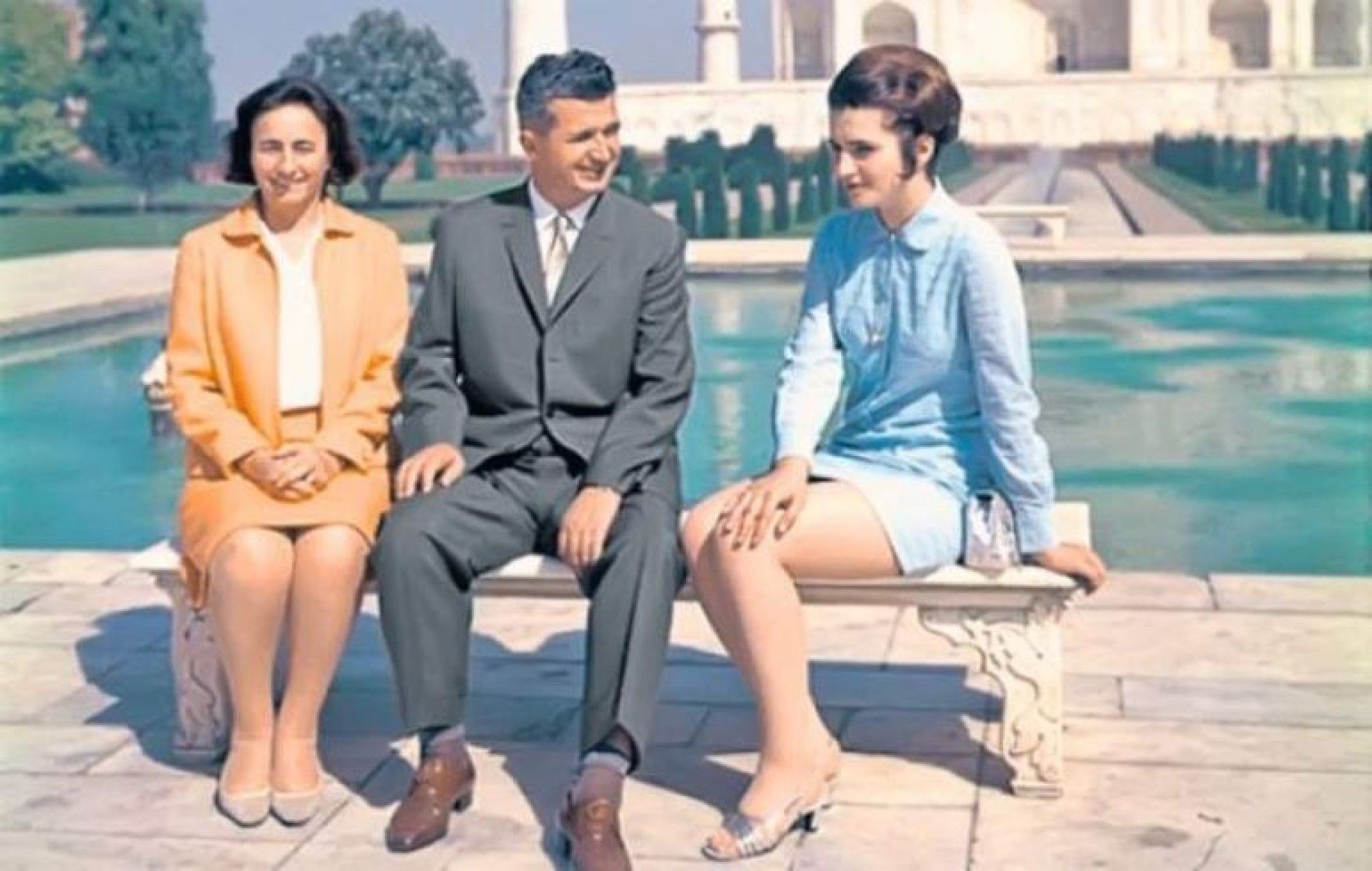 Zoia Ceaușescu, cu Nicolae și Elena, călătorie în India