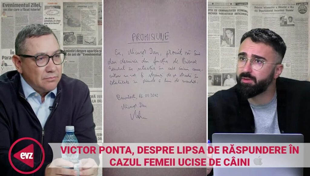 Exclusiv. Cine răspunde pentru femeia ucisă de câini?! Victor Ponta: „Trebuia să-mi dau eu demisia!” - Video