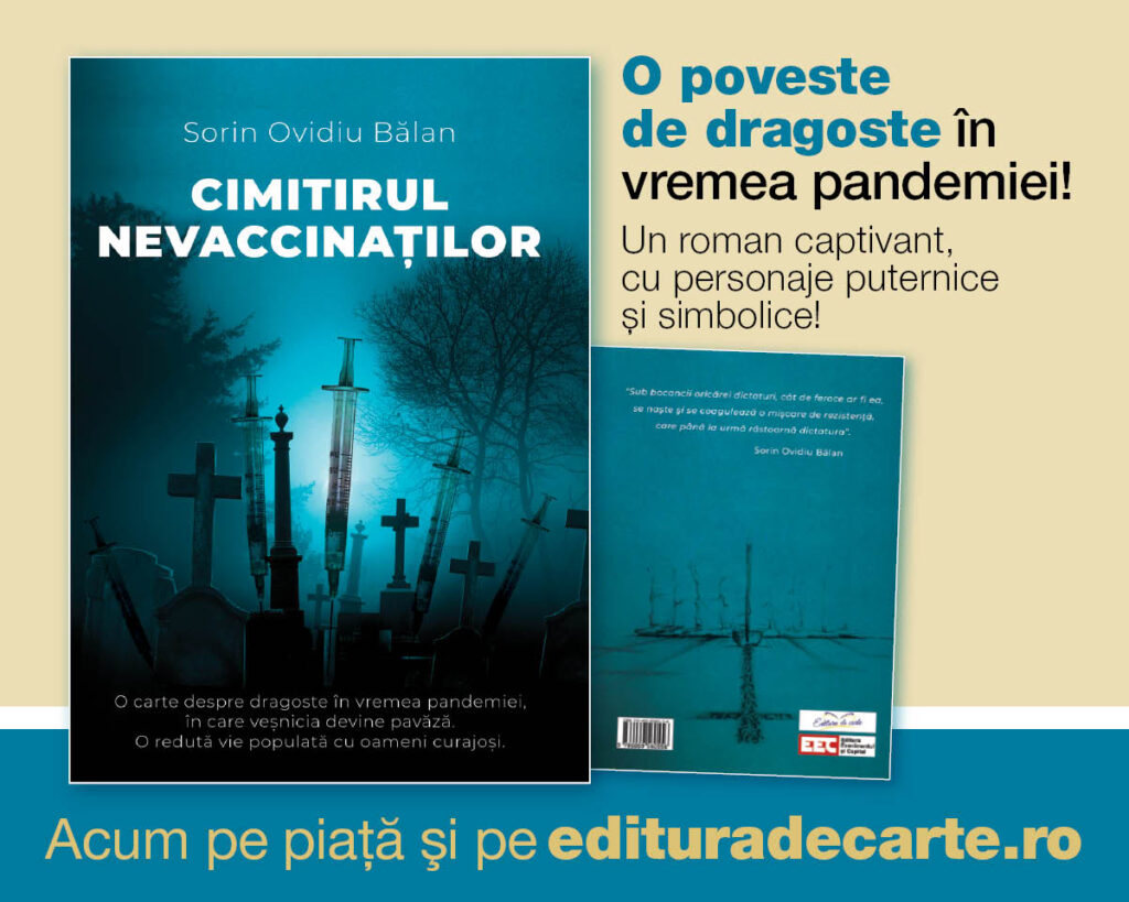 „Cimitirul nevaccinaților”. Romanul despre teroarea din timpul pandemiei a apărut pe piață