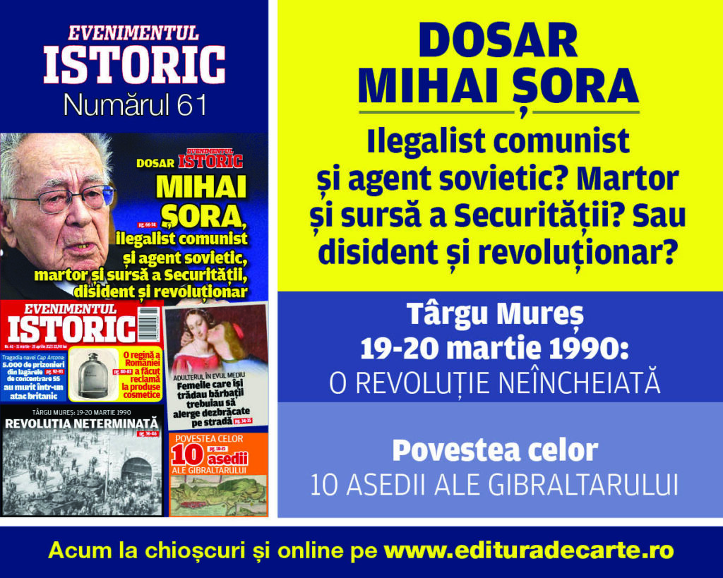Detalii neștiute din viața misterioasă a lui Mihai Șora. Descoperă amănunte din noul număr Evenimentul Istoric!