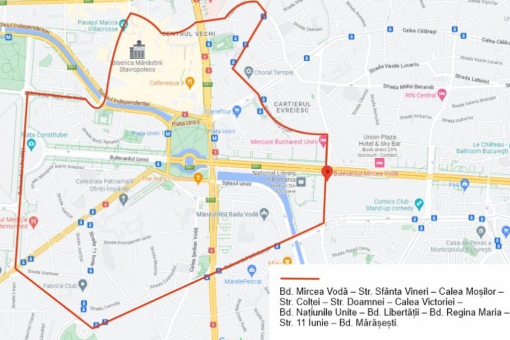 Vehiculele care depășesc greutatea de 3,5 tone, interzise în Piața Unirii!