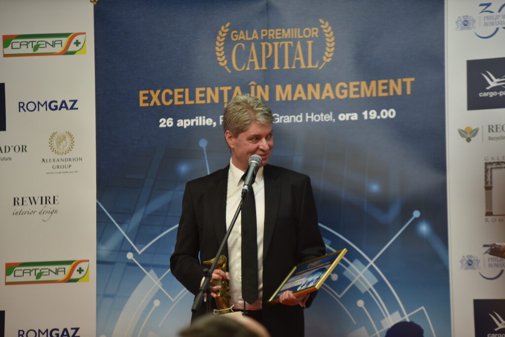 Dragoș Mihai, Fildas-Catena, la Gala „Excelență în Management”: „Investim major să ne consolidăm investițiile”