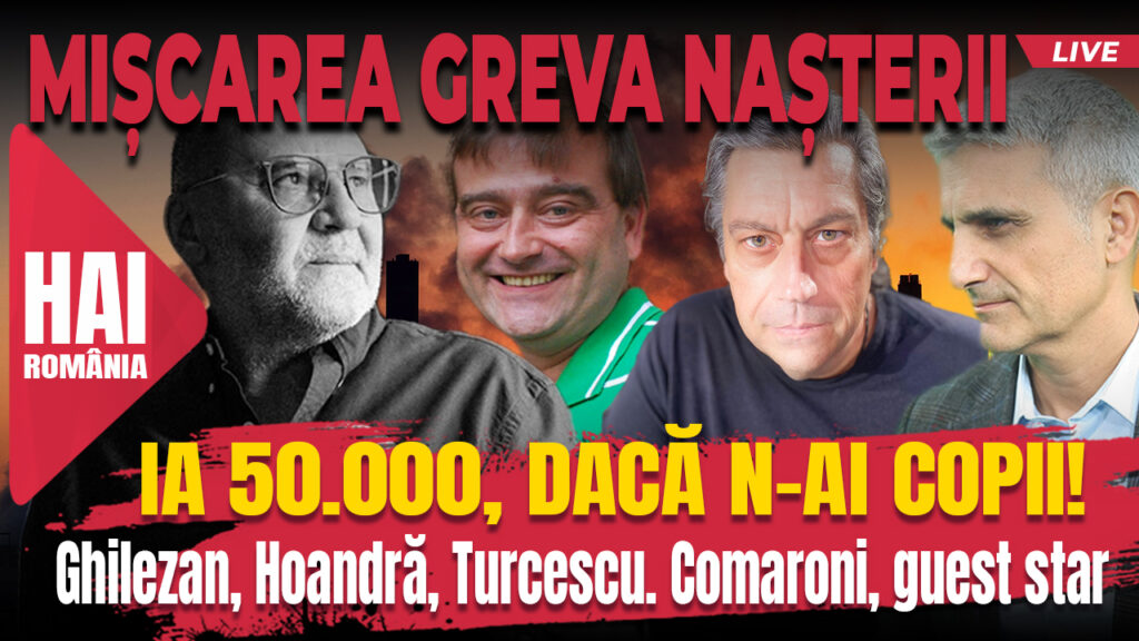 Ia 50.000, dacă n-ai copii! Hai live cu Turcescu la 12