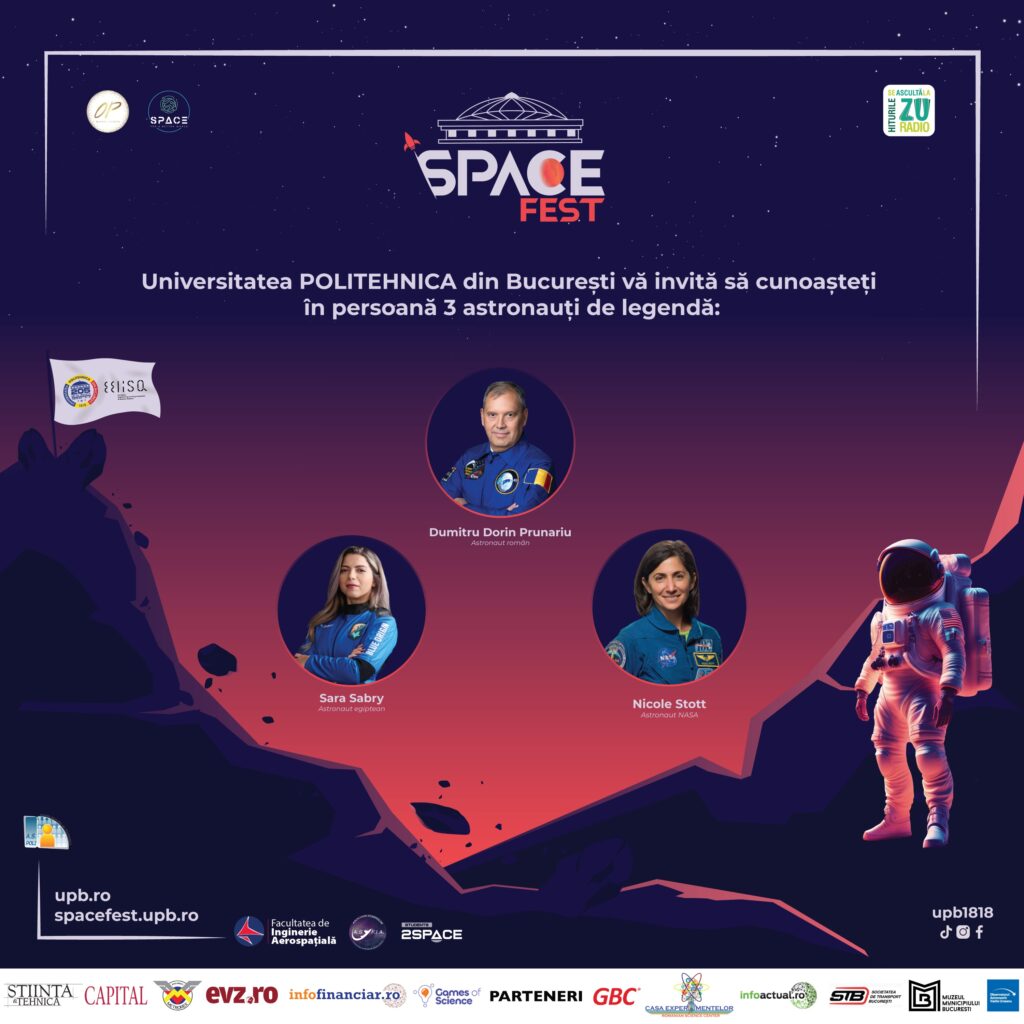 UPB aduce spațiul mai aproape de oameni la SpaceFEST în perioada 11-13 iunie !