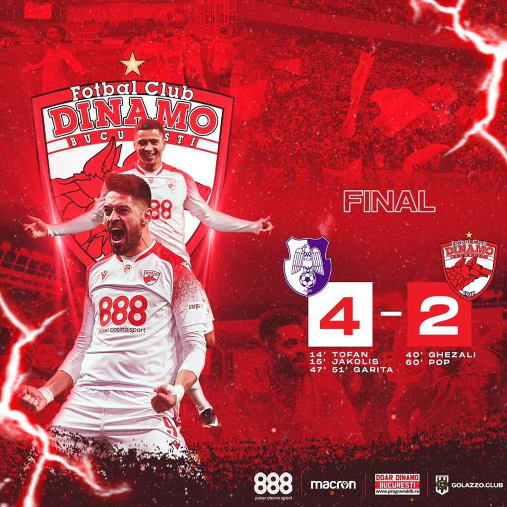 Dinamo Bucureşti a promovat în Superligă. Burcă: A fost magie. Dacă nu crezi, miracolele nu se întâmplă