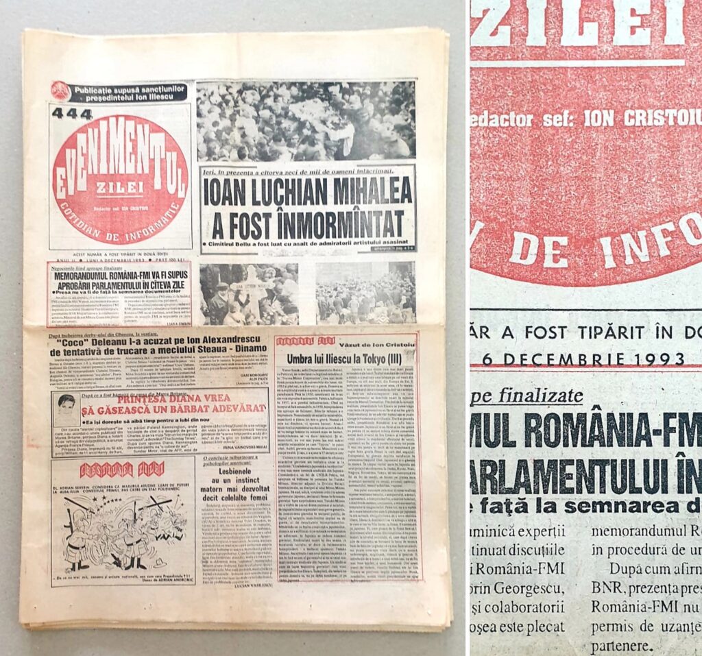 De 31 de ani, Evenimentul Zilei scrie istorie în mass media românească. Ziarul care a însoțit România pe drumul spre Uniunea Europeană și NATO
