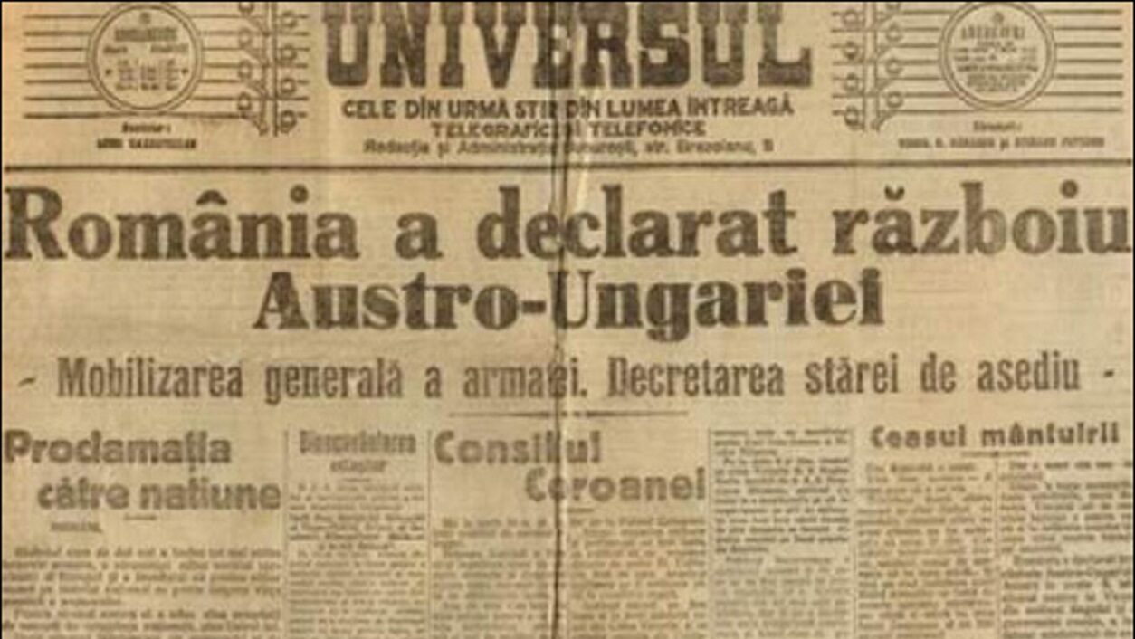 Pentru România, în 1916, Marele Război a început în ajunul Adormirii Maicii Domnului