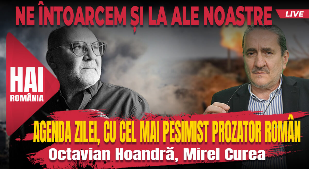 Agenda zilei cu cel mai pesimist prozator român. ContrapunctEvZ