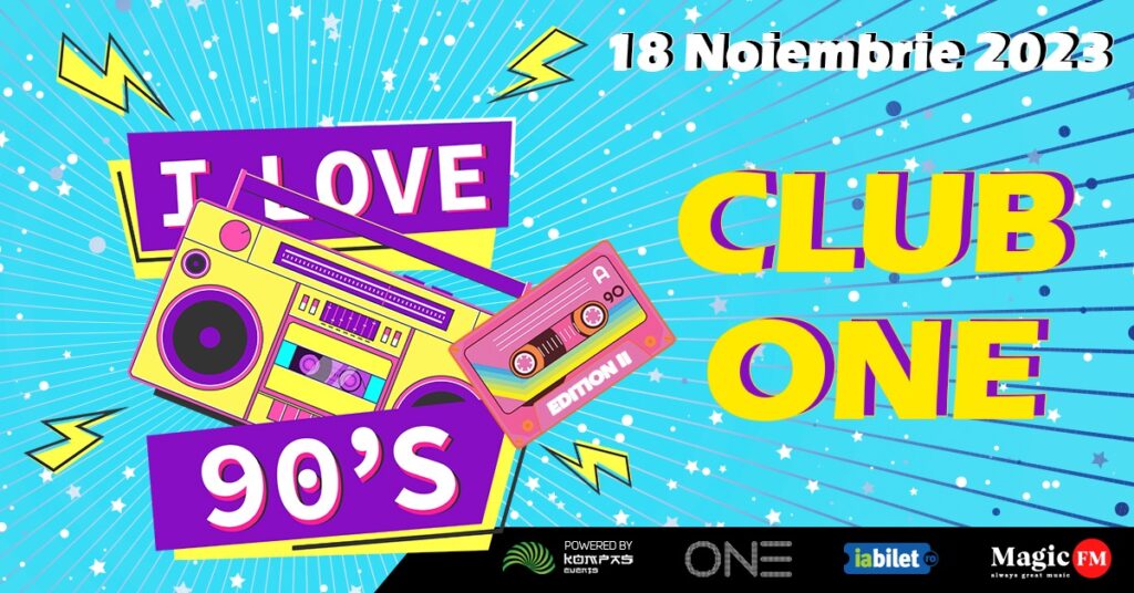 Festivalul de muzică al anilor ’90, I Love 90’s Festival, revine în Club One. Trupe legendare urcă pe scenă