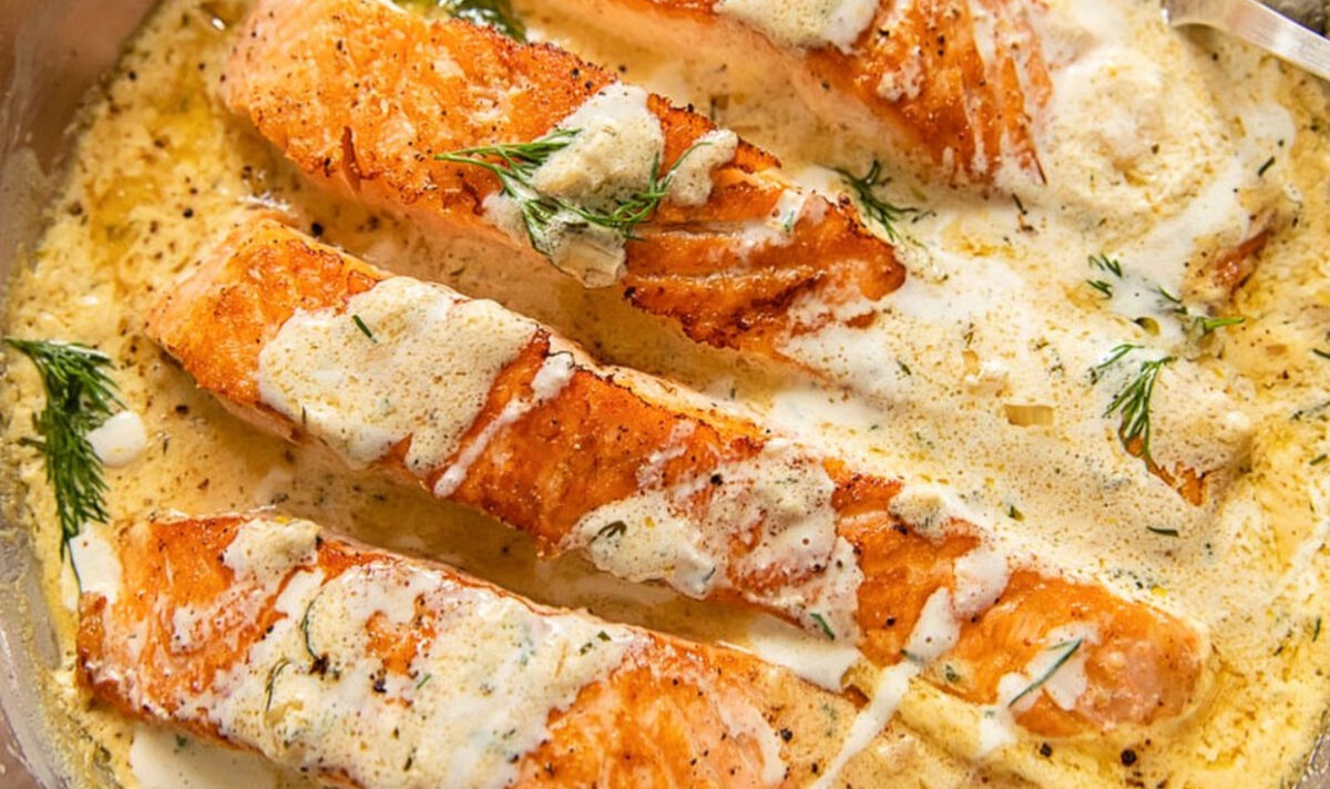 Dezlegare la pește. Șalău la cuptor cu sos alb