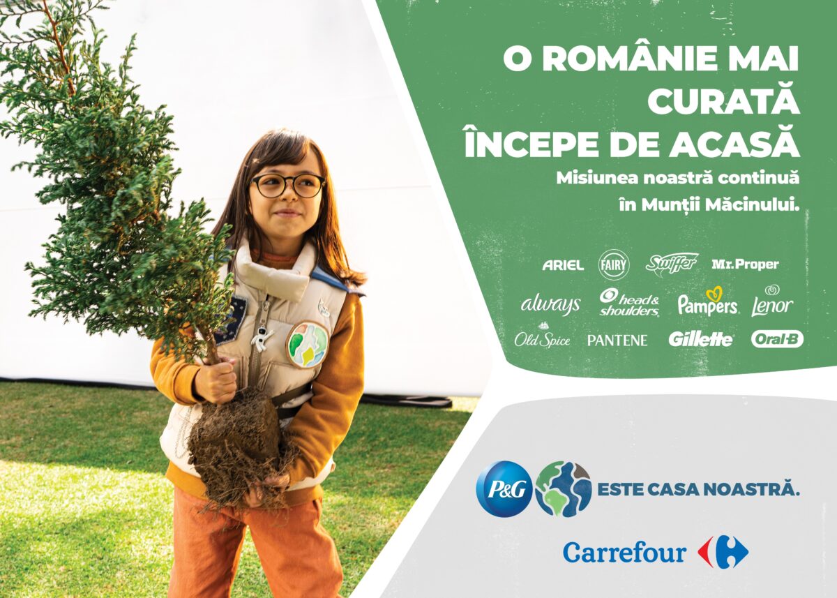 600 de puieți de gorun plantați de voluntarii P&G și Carrefour România în Munții Măcinului