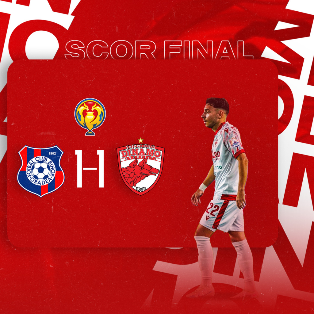 Dinamo suferă și în Cupa României. Echipa din Ștefan cel Mare, blocată la Oradea