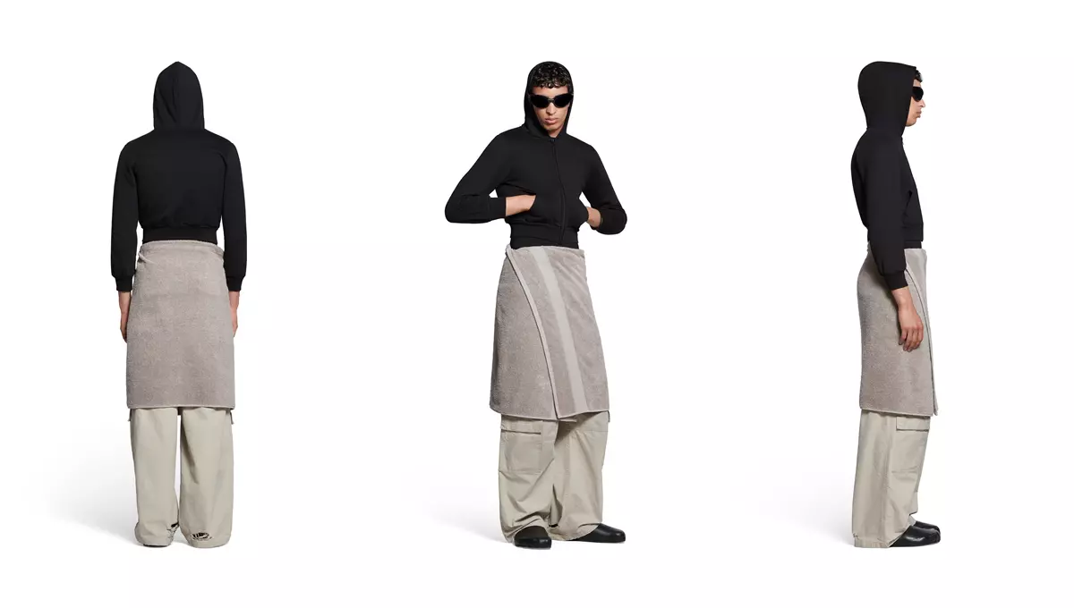 Fustă-prosop de la Balenciaga. E de necrezut la ce preţ se vinde