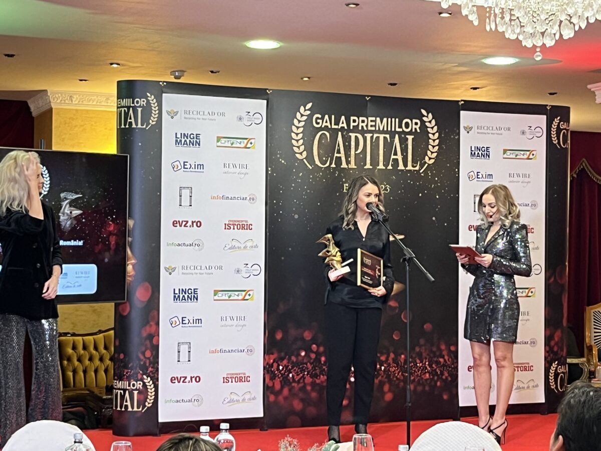Gala Premiilor Capital. Cristina Sava, Kanal D: „Am reușit să ne menținem poziția în topul televiziunilor generaliste”