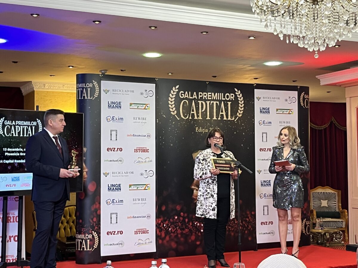 Gala Premiilor Capital. Carmencita Constantin, GE Power: "Echipa României a fost un model în tranzacția dintre General Electric și Électricité de France"