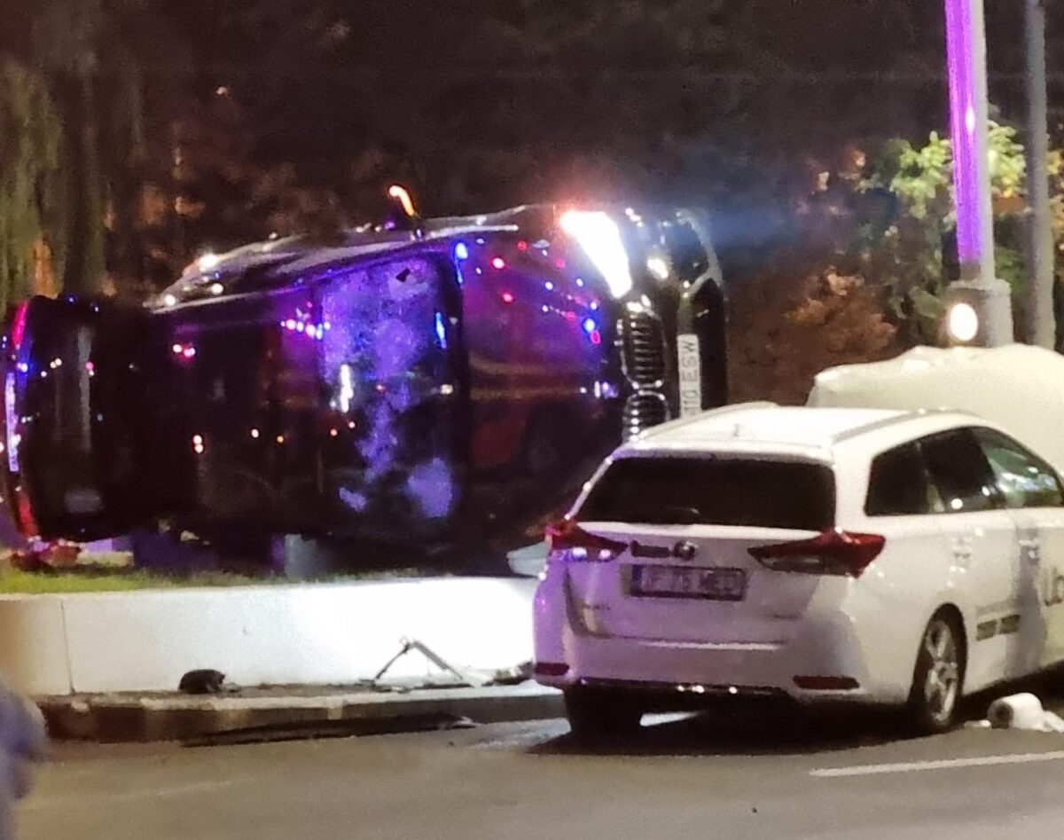 Accident grav în zona Pasajului Unirii din Capitală