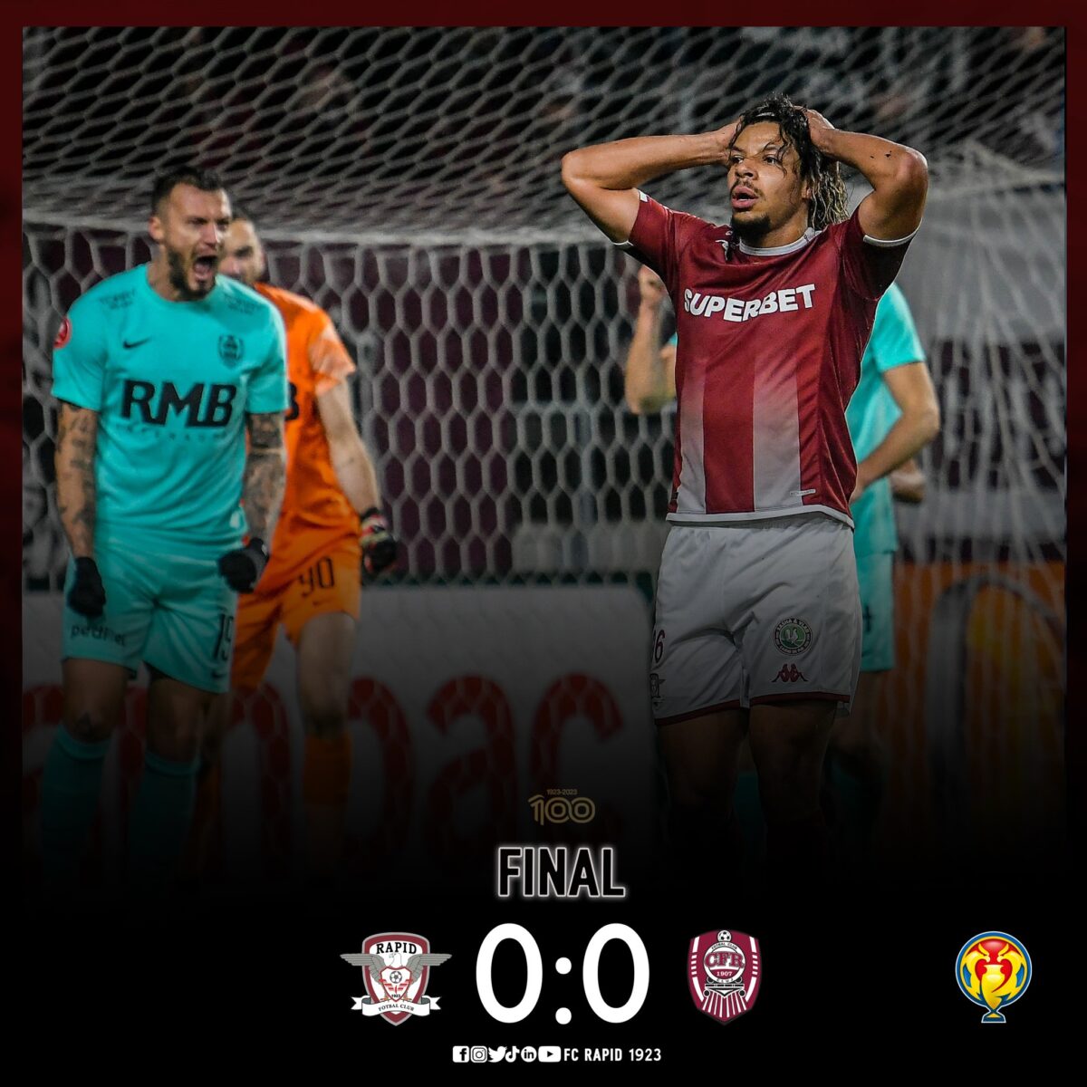 Rapid și CFR Cluj, remiză albă în Cupa României. Giuleștenii au fost eliminați