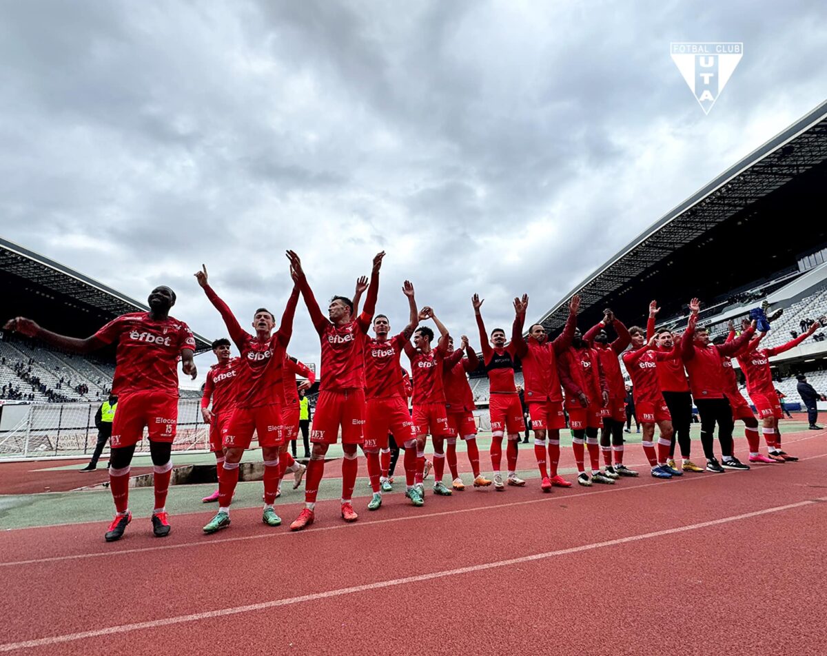 SuperLiga. UTA Arad intră în lupta pentru play-off, după victoria cu U Cluj