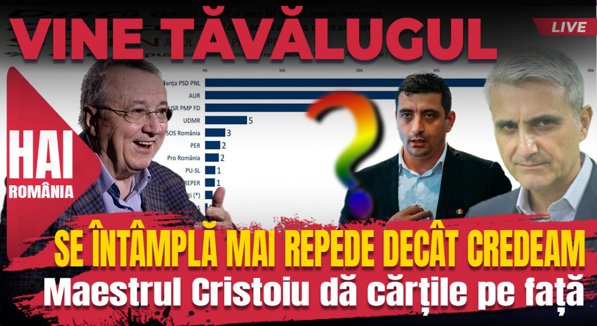 Se întâmplă mai repede decât credeam. Hai live cu Turcescu la 12:00