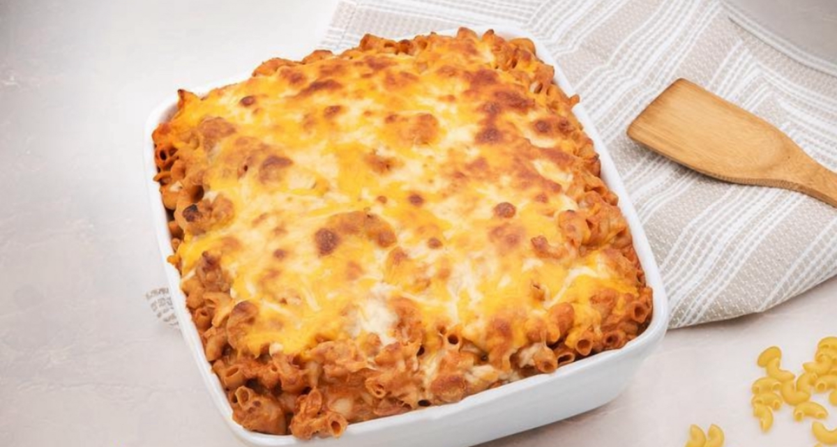 Paste gratinate cu smântână și ciuperci. Cel mai gustos și rapid prânz