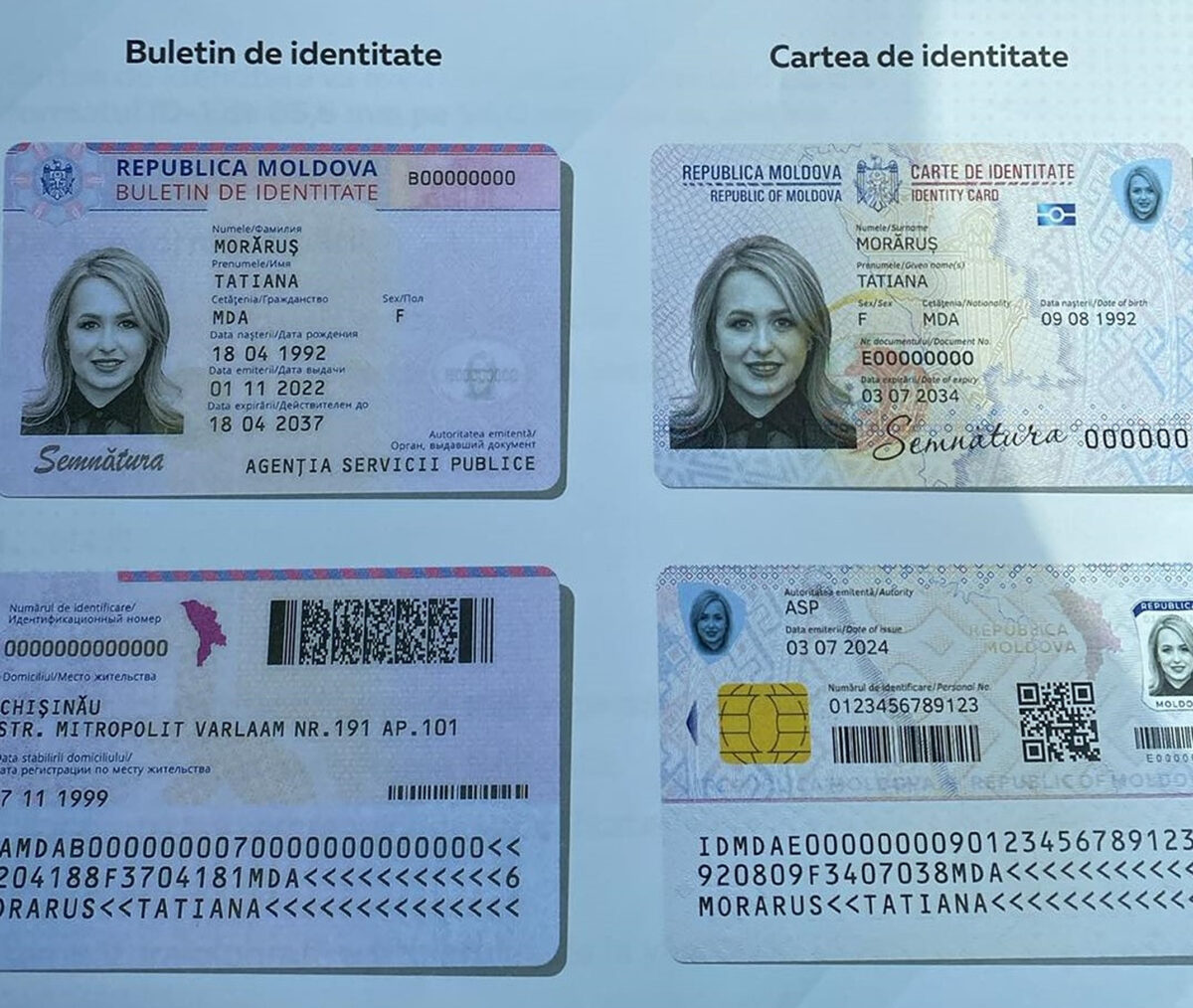Buletinele vor fi înlocuite de noua carte de identitate pe model european