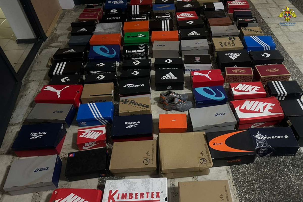 Un moldovean venit din Germania „a uitat” să declare în vamă 71 perechi de încălțăminte de lux