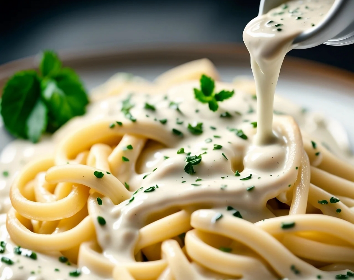 Paste cu dovlecei și smântână vegetală. Cina pe care o prepari în 20 de minute