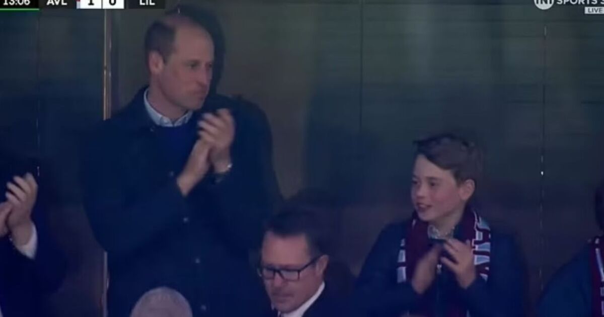 Prinții William și George, prezenți Aston Villa-Lille. Prima ieșire de la anunțul despre cancerul lui Kate