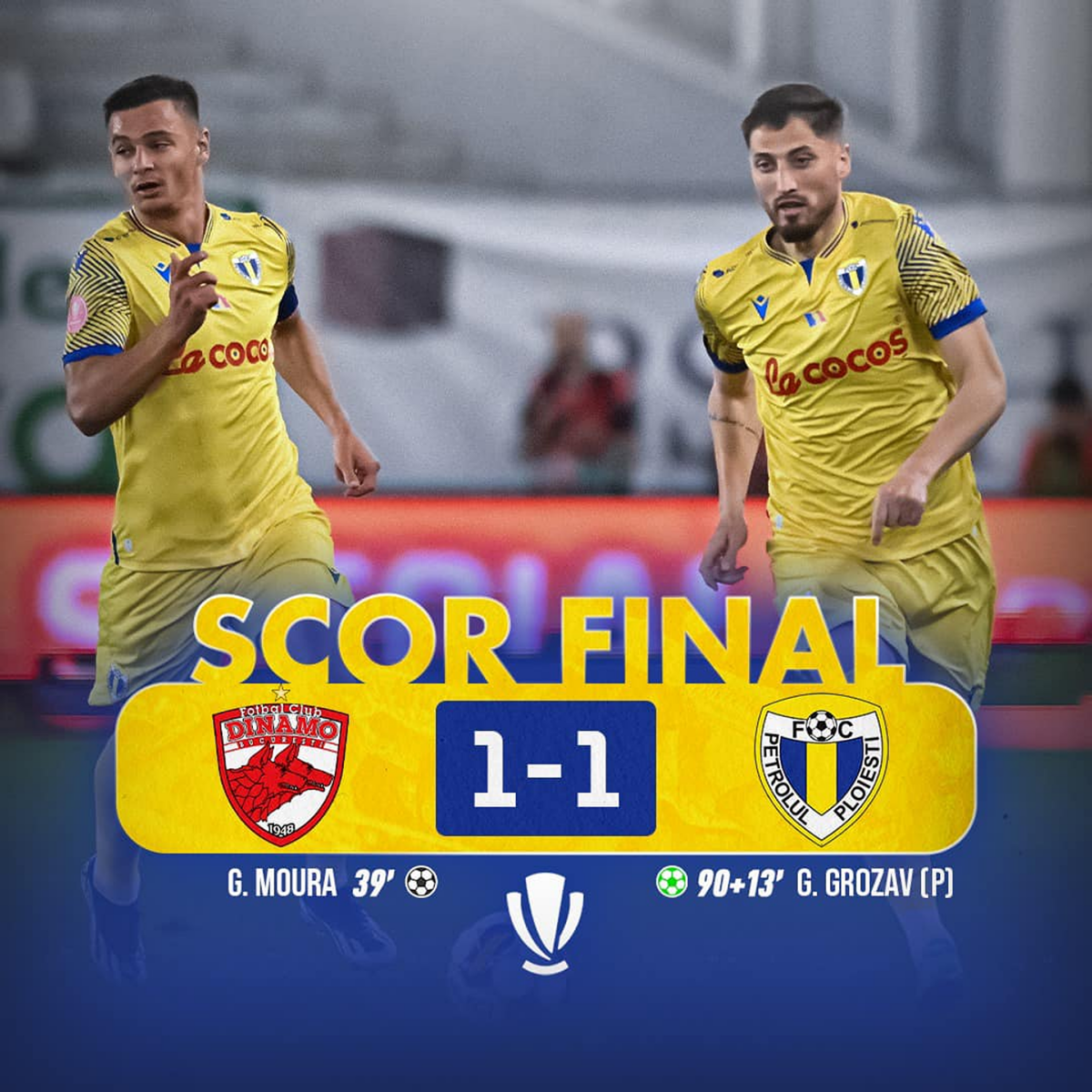 Dinamo a ratat o victorie vitală în meciul cu Petrolul. Final tensionat, cu penalty decis la VAR