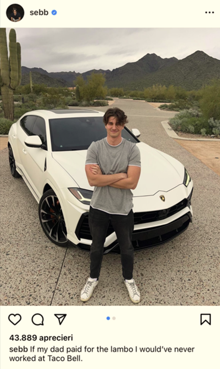 Sebastian Ghiorghiu, românul care a ajuns să aibă milioane din nimic. Ce mașini are tânărul de 24 de ani, pe spatele urmăritorilor