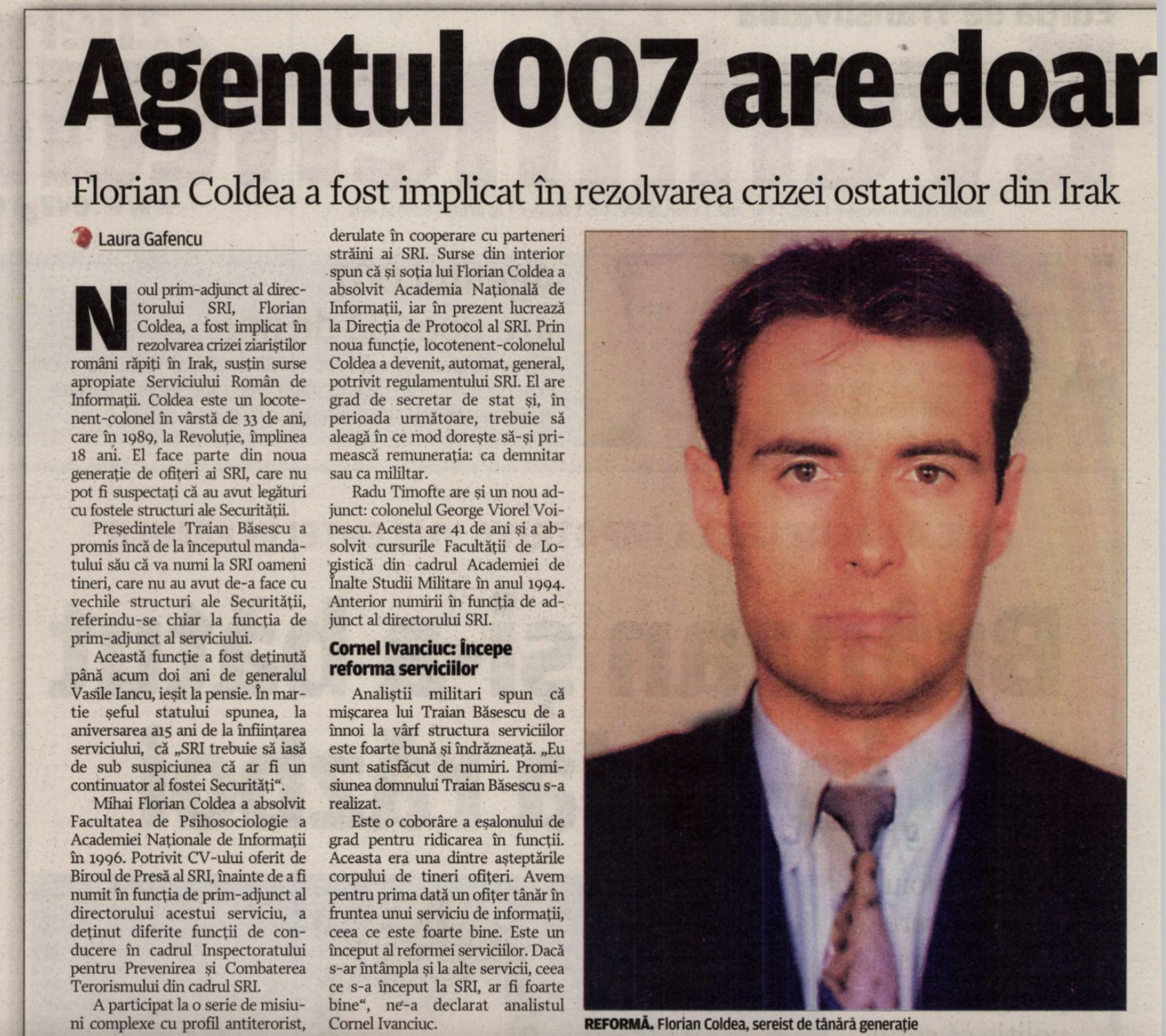 Coldea în EVZ 2005