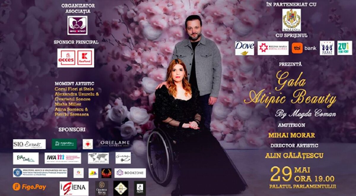 Gala Atipic Beauty 2024, la Palatul Parlamentului. Cel mai promovat eveniment socio-umanitar al anului