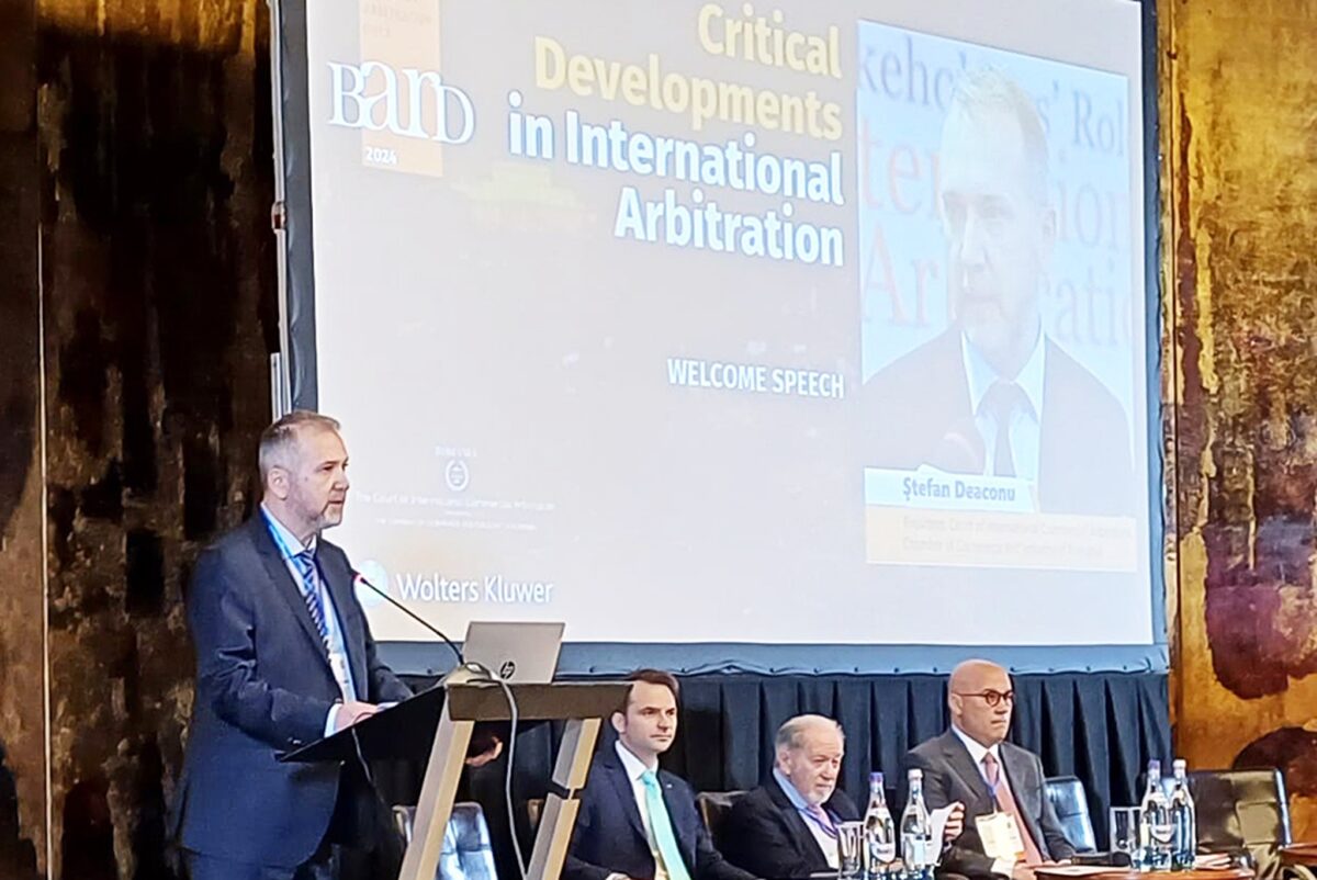 Ștefan Deaconu: Etica și integritatea se află în centrul oricărui proces de arbitraj de succes