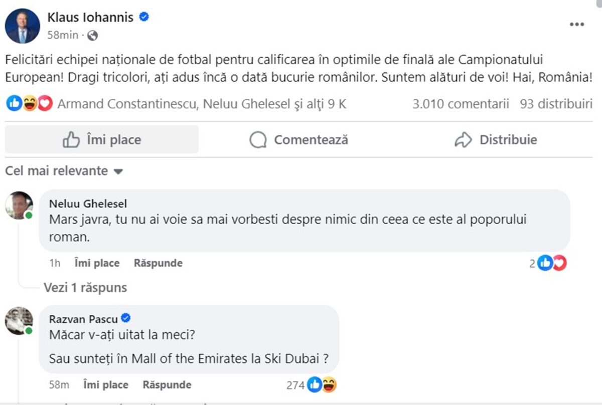 Președintele Klaus Iohannis i-a înfuriat pe români. Val de revoltă după victoria naționalei