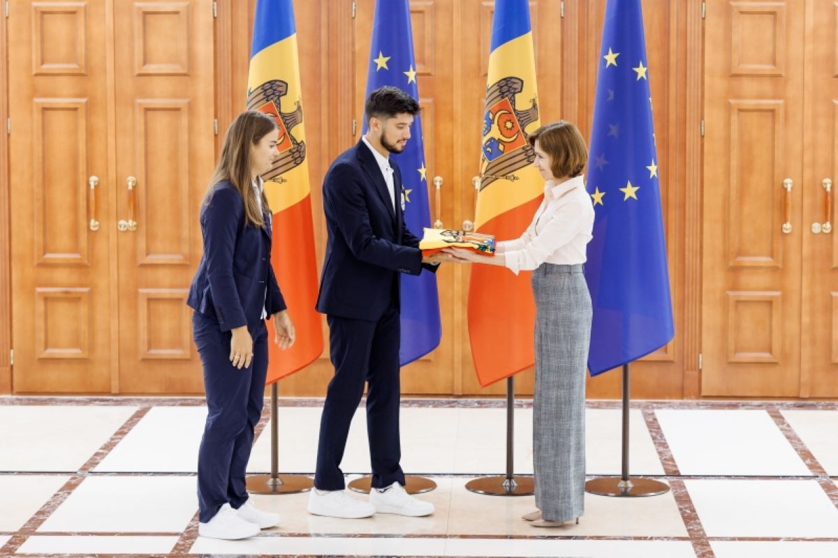 Maia Sandu, cea mai înflăcărată suporteră a sportivilor moldoveni. Pleacă la Paris