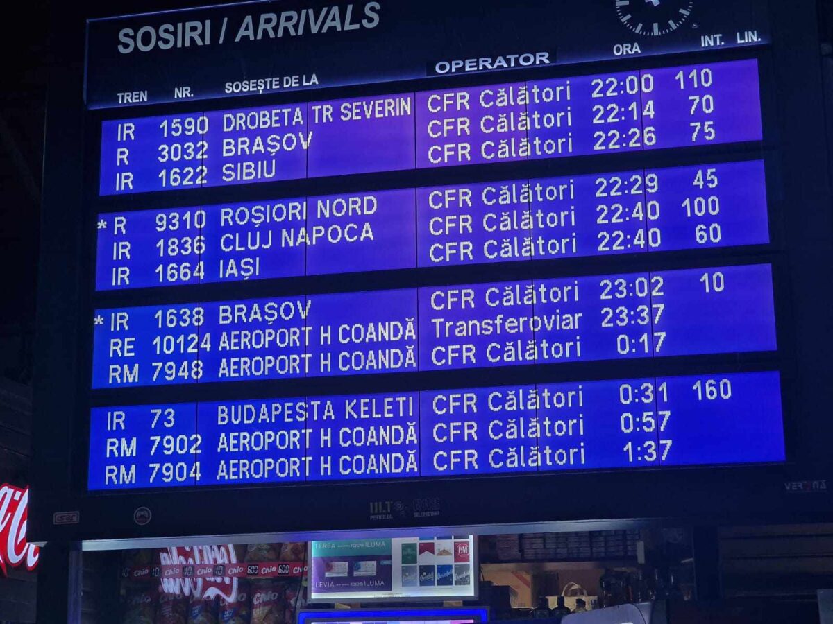 Furtunile violente au dat peste cap circulația trenurilor. CFR anunță întârzieri de sute de minute