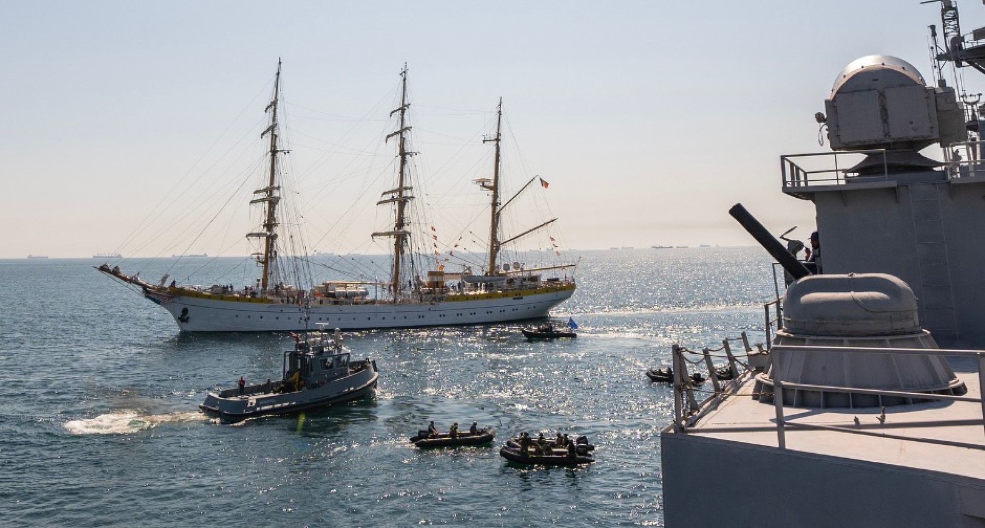 Klaus Iohannis prezent la Ziua Marinei