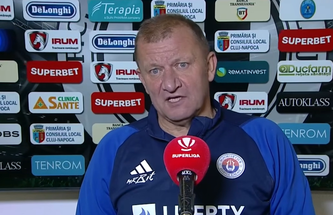 Hermannstadt câștigă la Galați cu 2-0, după un meci cu trei eliminări și trei goluri anulate