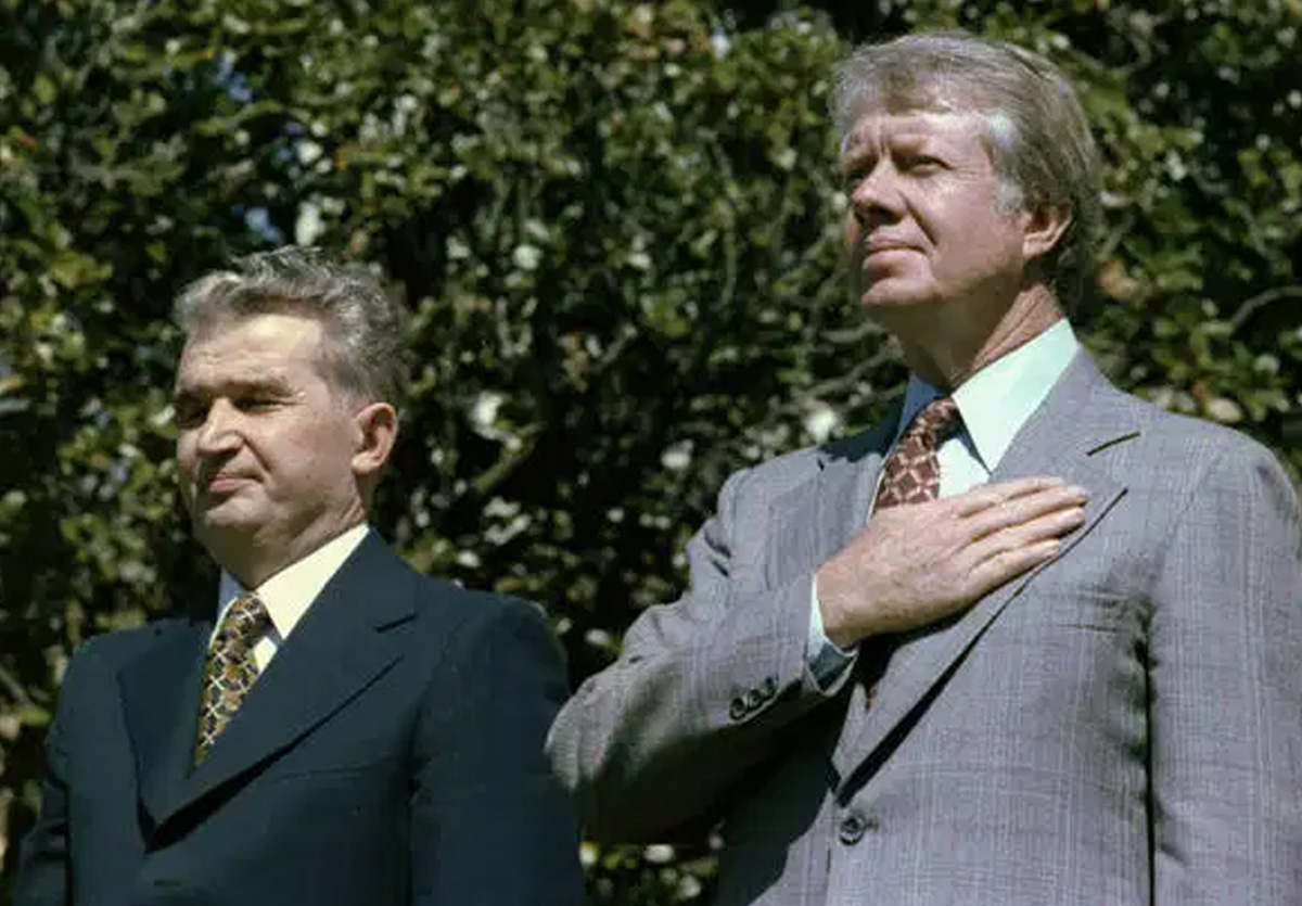 Nicolae Ceaușescu și Jimmy Carter