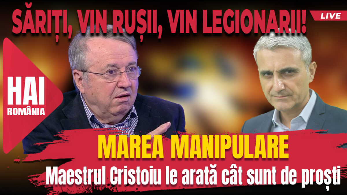 Marea manipulare. Hai live cu Turcescu la 12:00