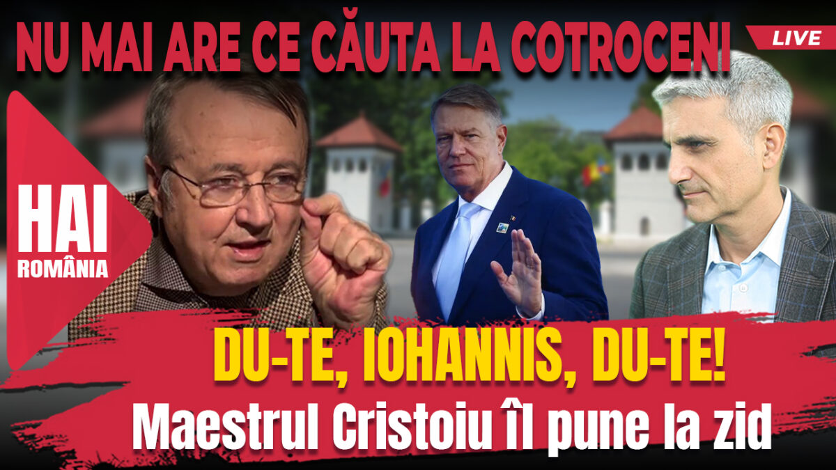 Du-te, Iohannis, du-te!. Hai live cu Turcescu la 12:00