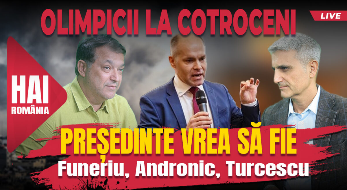 Președinte vrea să fie. Hai live cu Turcescu la 12:00